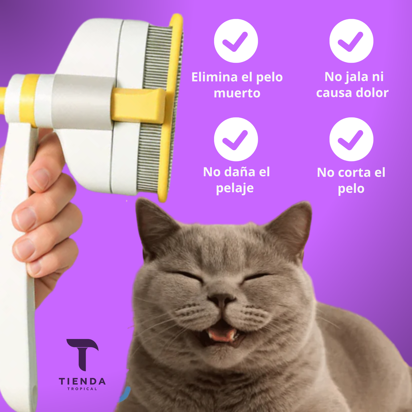 Furlessy™ - Peine de Dientes Finos para el Pelo de Mascotas