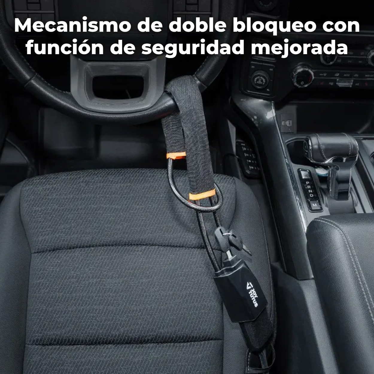 TALAPORR — Antirrobo para volante con 3 llaves,