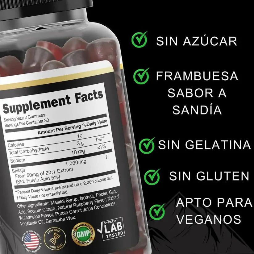 GOMAS SHILAJIT 🤩- Energía, Fuerza y Vitalidad