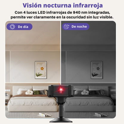 Mini cámara WiFi 1080P: Detección de Movimiento y Visión Nocturna