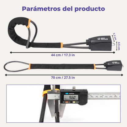 TALAPORR — Antirrobo para volante con 3 llaves,